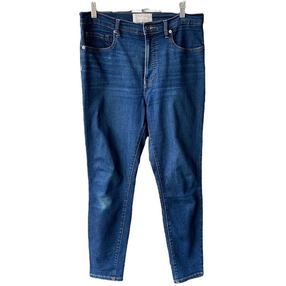 Everlane Jeans Pants Regular Medium Wash Denim Stretch Sustainable Organic Sz 30 - Picture 1 of 9